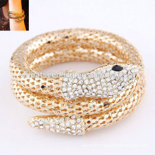 2014 fashion alloy bangle gold snake bangle